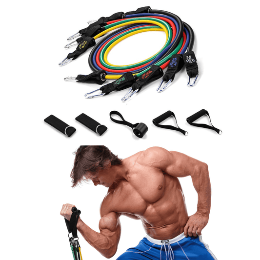 Adjustable Heavy Resistance Bands Set - Versatile Exercise Bands for Muscle Building and Home Workouts